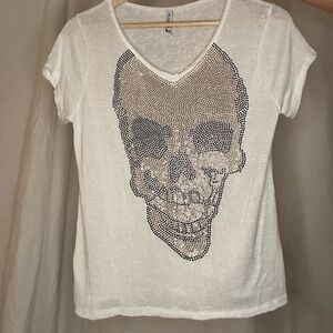 Y2K Skull Rhinestone T-Shirt